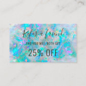 Opal geïnspireerd doorverwijzing visitekaartje (Voorkant)