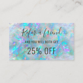 Opal geïnspireerd doorverwijzing visitekaartje