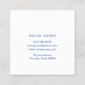 opal geïnspireerd faux chunky glitter - details vierkante visitekaartje (Achterkant)