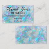 Opal geïnspireerde textuur dank u visitekaartje (Voorkant / Achterkant)