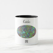 Opal Gem All Colors Coffee Mok Oktober Birthstone (Midden)