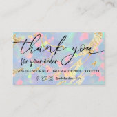 opal gem background dankjewel visitekaartje (Voorkant)