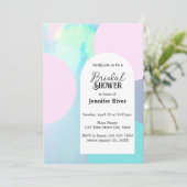 Opal Gemstone Beach Bridal Shower Kaart (Staand voorkant)