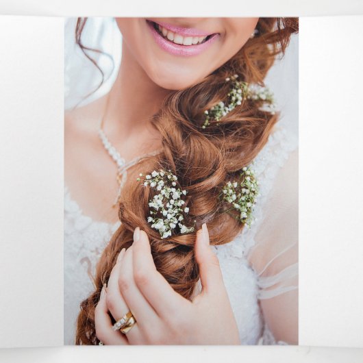 Opal-gemstone brochure Tri-Fold-uitnodiging Drieluik Uitnodiging (Binnenkant midden)