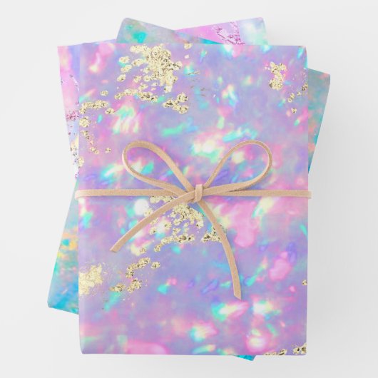 opal gemstone design van vellen papier (In situ)