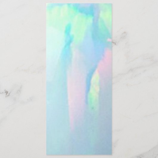 Opal Gemstone Elegant Modern Menu (Achterkant)