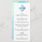 Opal Gemstone Elegant Modern Menu (Voorkant / Achterkant)