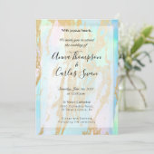 Opal Gemstone elegant modern met gouden details Kaart (Staand voorkant)