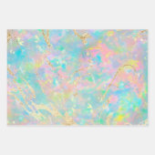 opal gemstone geïnspireerd inpakpapier vel (Voorkant 2)