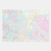 opal gemstone geïnspireerde achtergrond inpakpapier vel (Voorkant 3)
