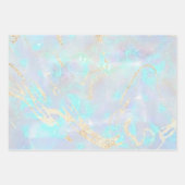 opal gemstone geïnspireerde achtergrond inpakpapier vel (Voorkant)