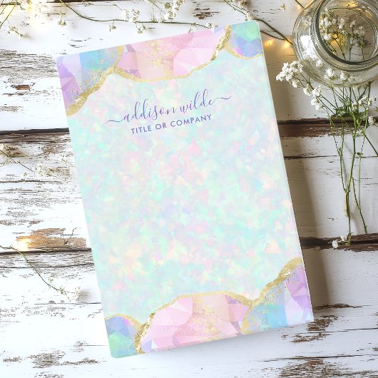 Opal Gemstone Pastel Modern Iridescent Business Post-it® Notes