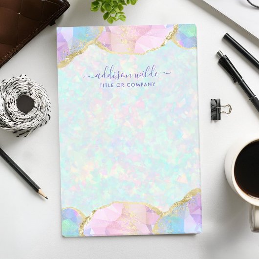 Opal Gemstone Pastel Modern Iridescent Business Post-it® Notes