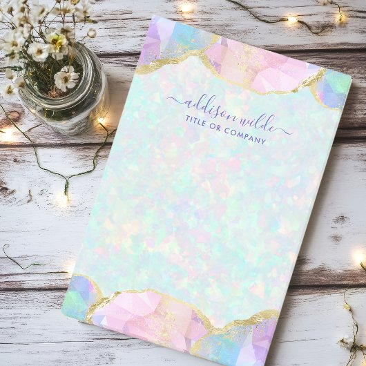 Opal Gemstone Pastel Modern Iridescent Business Post-it® Notes