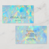 opal gemstone visitekaartje (Voorkant / Achterkant)