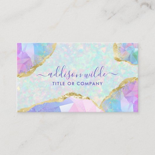 Opal Gemstone Visitekaartje (Voorkant)