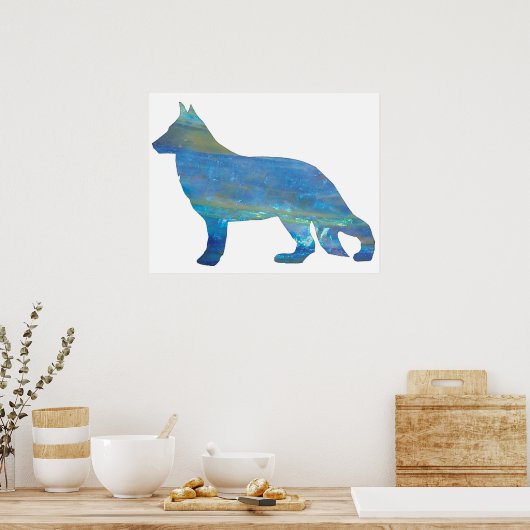 Opal German Shepherd Poster Print (Keuken)