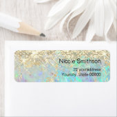 opal glitter achtergrondlabels etiket (Insitu)