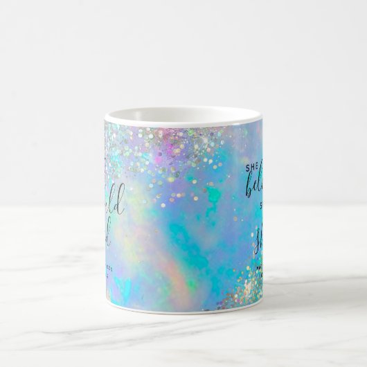 Opal Glitter dacht dat ze Afstuderen kon maken Koffiemok (Center)