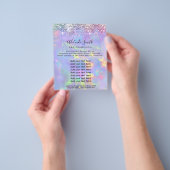 Opal glitter FAUX holografie Flyer (Hand)