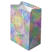 Opal Glitter Rainbow Medium Cadeauzakje (Achterkant Gekanteld)