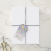 Opal Glitter Rainbow Thankyou Gift Labels Cadeaulabel (Met Touw)