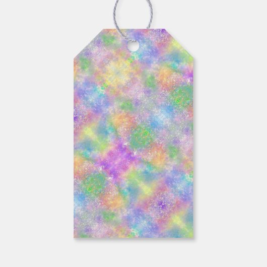 Opal Glitter Rainbow Thankyou Gift Labels Cadeaulabel (Achterkant)