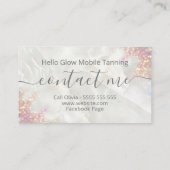 Opal Glitter Spray Tanning Service Visitekaartje (Achterkant)