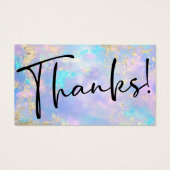 Opal Gold-klant - coupon code invoegen Visitekaartje (Voorkant)