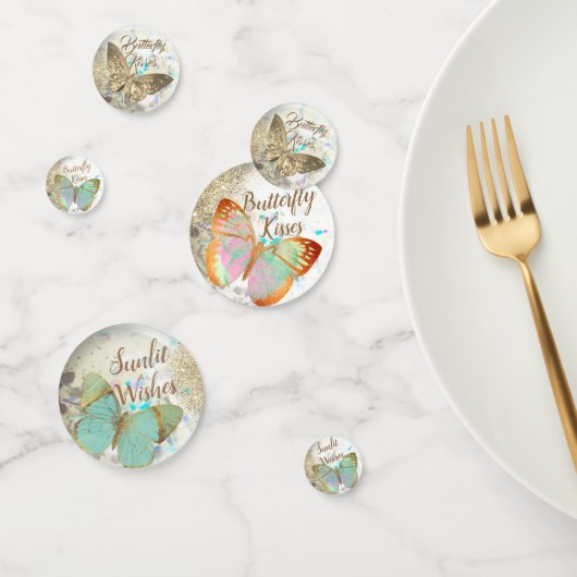 Opal Gouden Iriserende Glitter Vlinders Confetti (Groep)