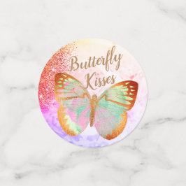 Opal Gouden Regenboog Glanzende Vlinders Confetti