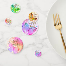 Opal Gouden Regenboog Glanzende Vlinders Confetti