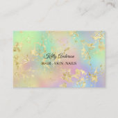 Opal goudtexturen marmer visitekaartje (Voorkant)