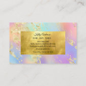 Opal goudtexturen marmer visitekaartje (Achterkant)