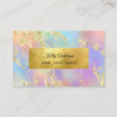 Opal goudtexturen marmer visitekaartje (Voorkant)