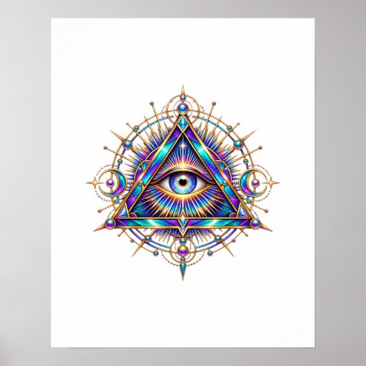 Opal Halo Oog Poster (Voorkant)