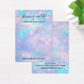Opal holographic Earning & Ketting Display Visitekaartje (Bureau)
