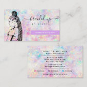 Opal Holographic Hair Braiding Braider Stylist Visitekaartje (Voorkant / Achterkant)