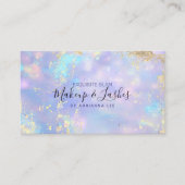 Opal Holographic MUA Beauty Salon Makeup Artist Visitekaartje (Voorkant)