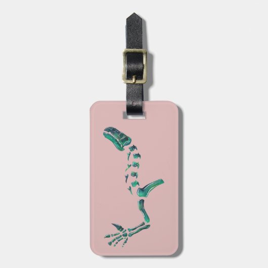 Opal Iguanodon Dinosaur Bagagelabel (Voorkant verticaal)