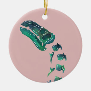 Opal Iguanodon Dinosaur Keramisch Ornament