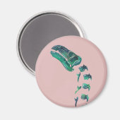 Opal Iguanodon Dinosaur Magneet (Voorkant / Achterkant)