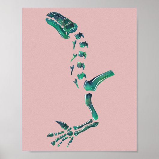 Opal Iguanodon Dinosaur Poster (Voorkant)