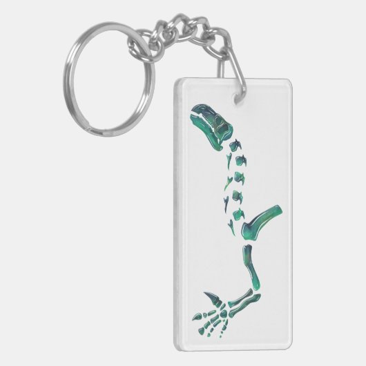 Opal Iguanodon Dinosaur Sleutelhanger (Voorkant Links)