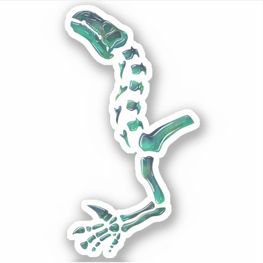 Opal Iguanodon Dinosaur Sticker (Voorkant)