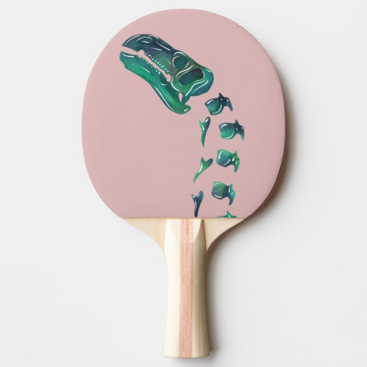 Opal Iguanodon Dinosaur Tafeltennisbatje (Voorkant)