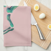 Opal Iguanodon Dinosaur Theedoek (Quarter Fold)