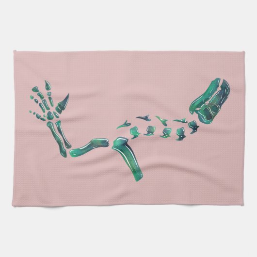 Opal Iguanodon Dinosaur Theedoek (Horizontaal)