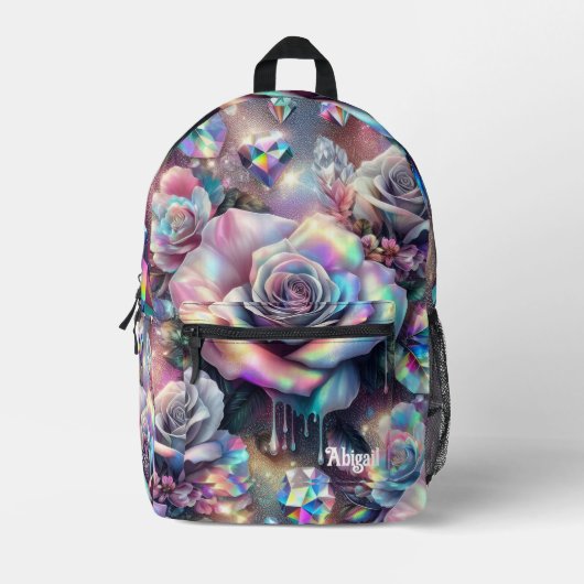 Opal Iridescent Rose School Rugzak (Voorkant)