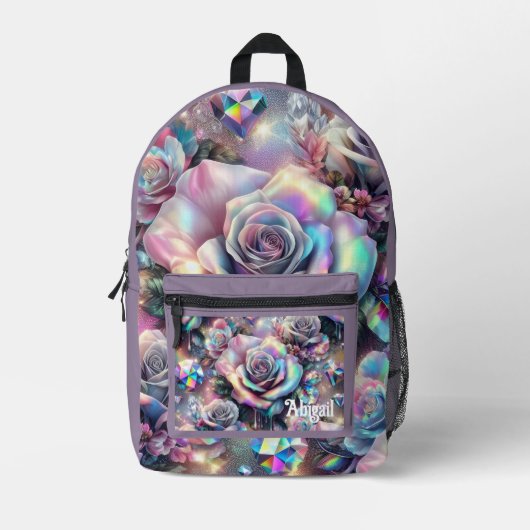 Opal Iridescent Rose School Rugzak (Voorkant)